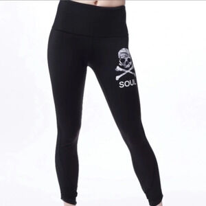 Lululemon Soul Cycle High-Rise Skull Wunder Under‎ leggings Sz 8
